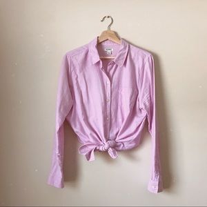 Gap l pastel lavender button down large